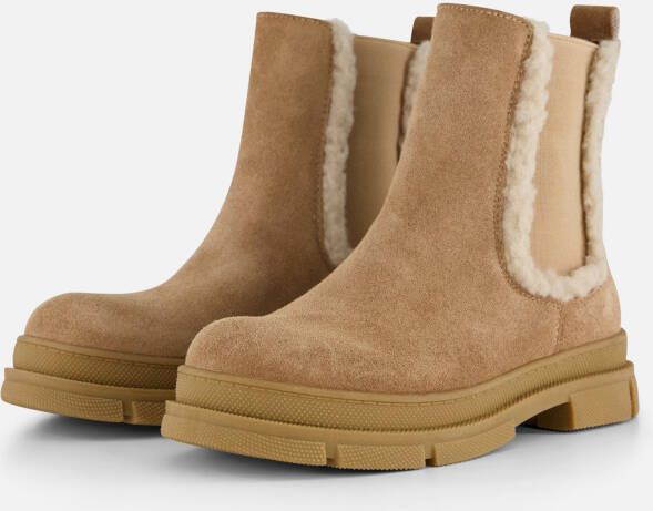 Muyters Chelsea boots cognac Suede Kinderschoenen