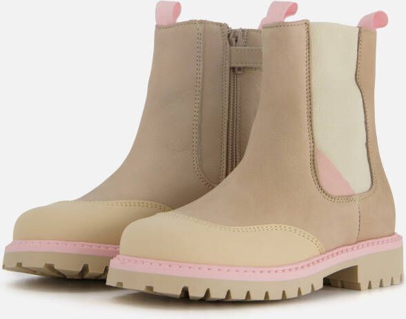 Muyters Chelsea boots Roze Nubuck 022702