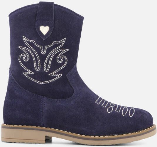 Muyters Cowboylaarzen blauw Suede