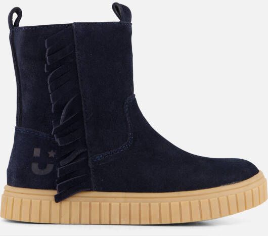 Muyters Enkellaarsjes blauw Suede