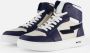 Muyters hoge Sneakers blauw Leer - Thumbnail 7