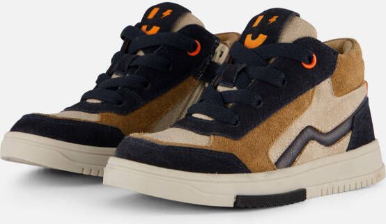 Muyters Mid Sneakers cognac Leer Kinderschoenen