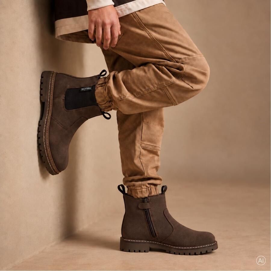 Muyters Chelsea Boots bruin Suède Kinderschoenen - Foto 5