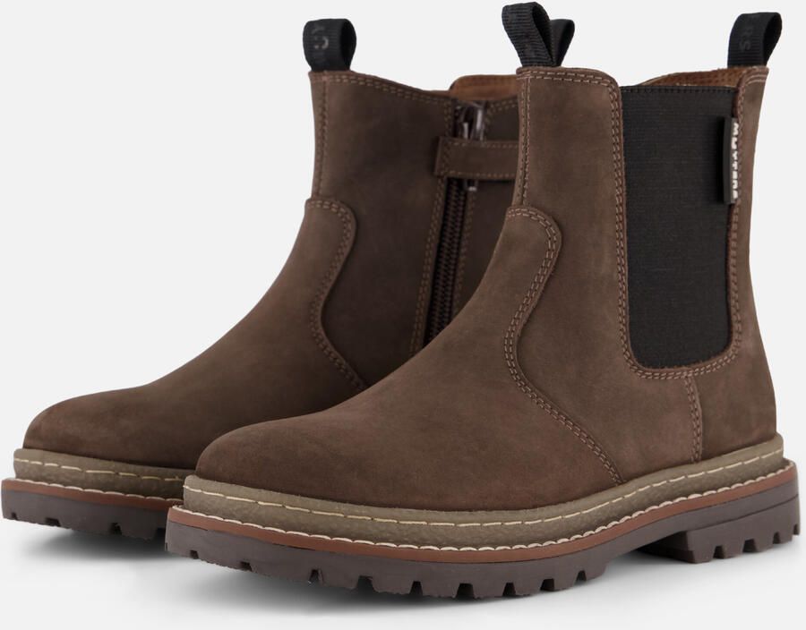 Muyters Chelsea Boots bruin Suède Kinderschoenen