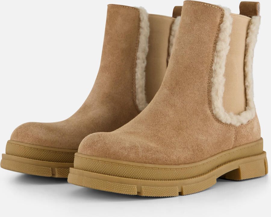 Muyters Chelsea boots cognac Suede Kinderschoenen
