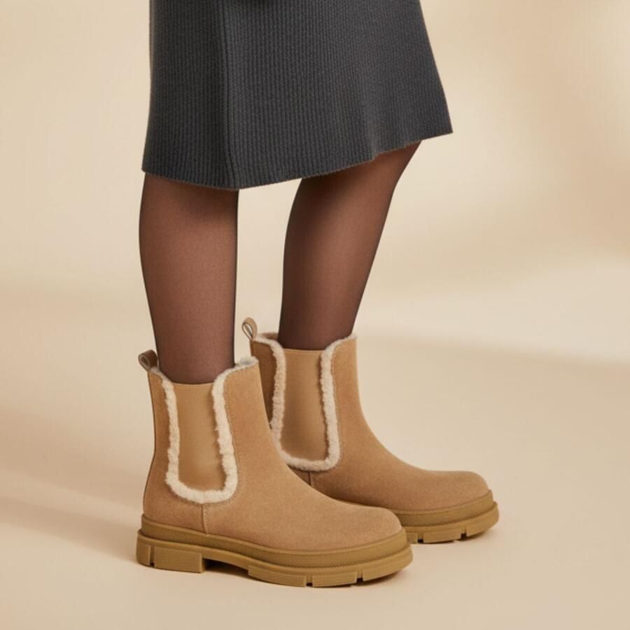 Muyters Chelsea boots cognac Suede Kinderschoenen - Foto 3