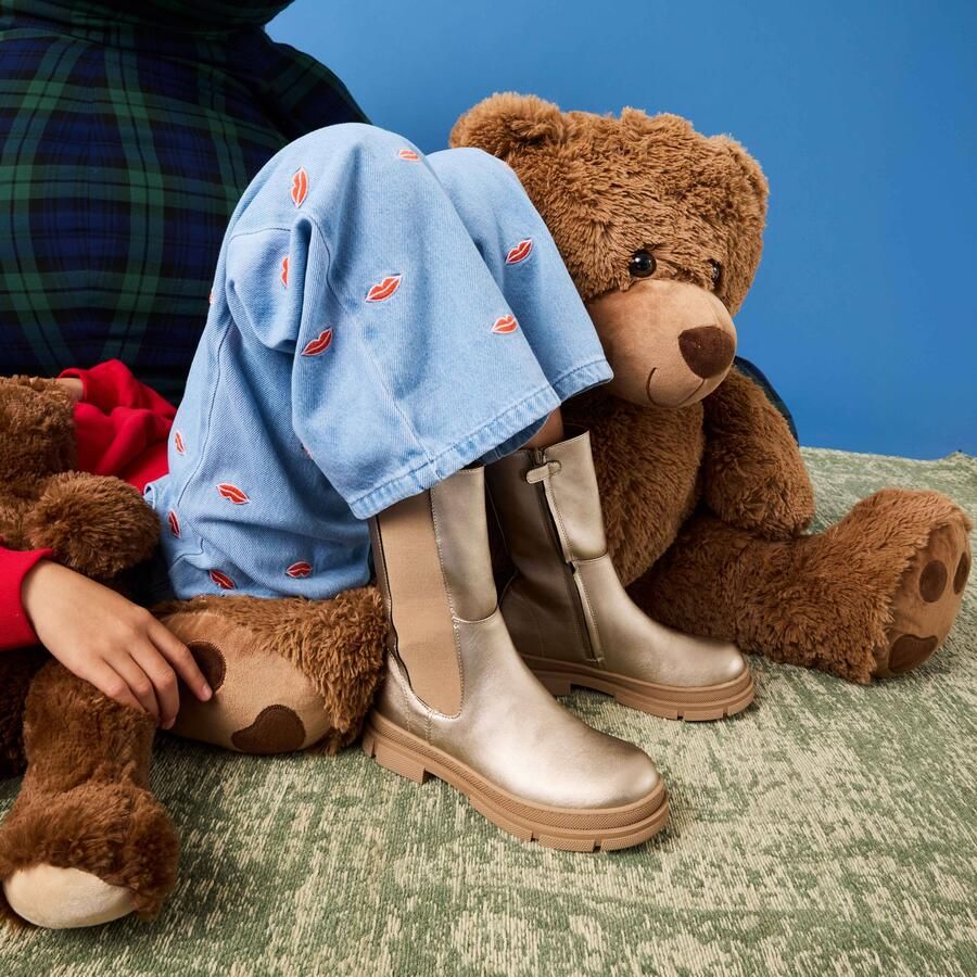 Muyters Chelsea boots goud Synthetisch Kinderschoenen