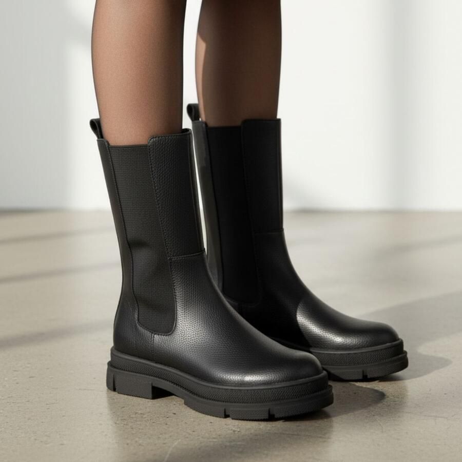 Muyters Chelsea boots zwart Imitatieleer Kinderschoenen - Foto 2