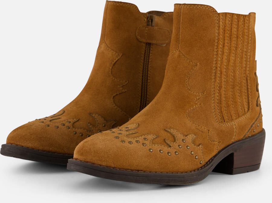Muyters Cowboylaarzen cognac Leer Kinderschoenen