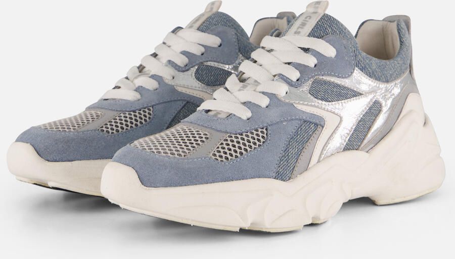 Muyters Denim Sneakers blauw Leer Kinderschoenen - Foto 4