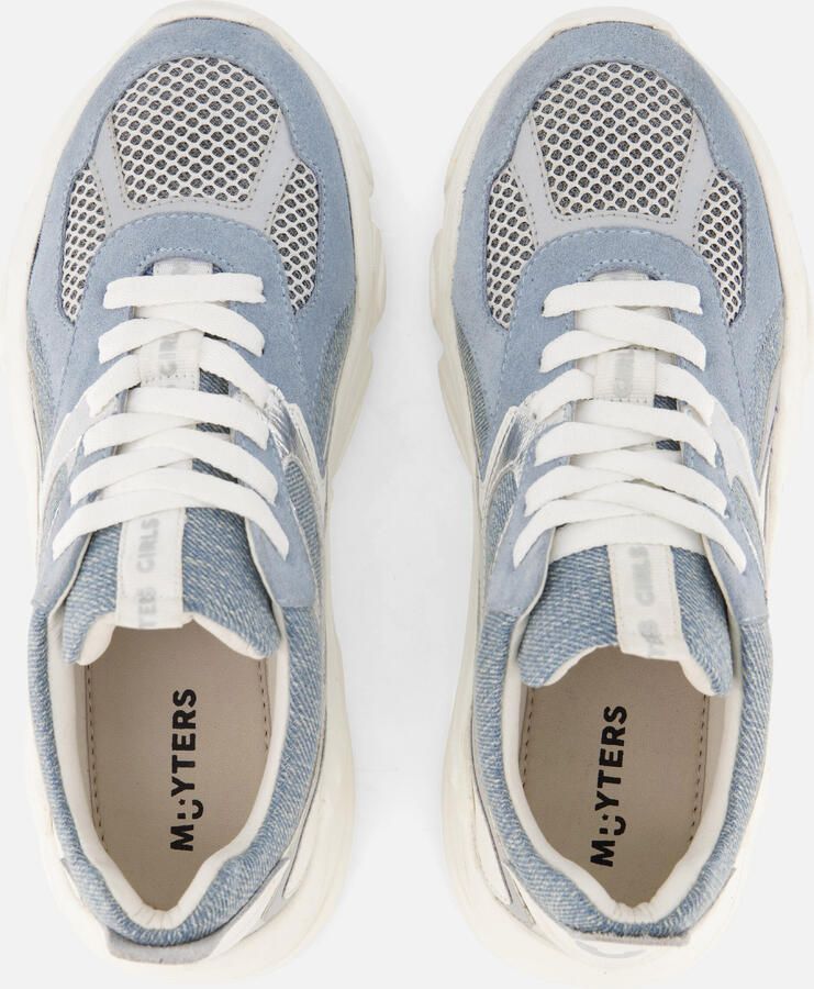 Muyters Denim Sneakers blauw Leer Kinderschoenen - Foto 2