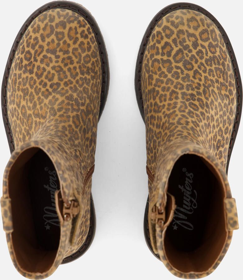 Muyters Leopard Enkellaarsjes bruin Suede Kinderschoenen - Foto 3