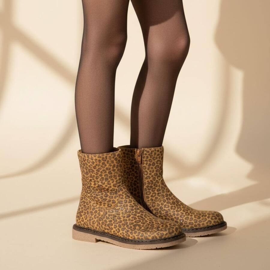 Muyters Leopard Enkellaarsjes bruin Suede - Foto 2
