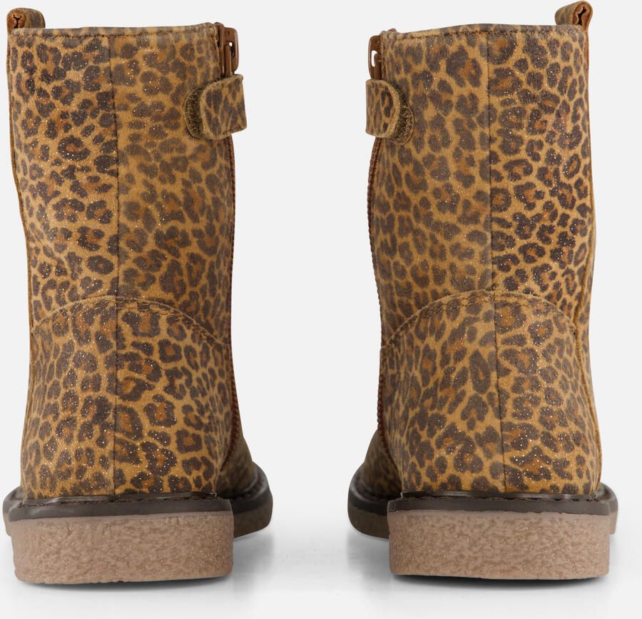 Muyters Leopard Enkellaarsjes bruin Suede Kinderschoenen - Foto 3