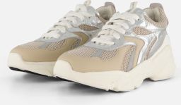 Muyters Metallic Sneakers zilver Leer Kinderschoenen