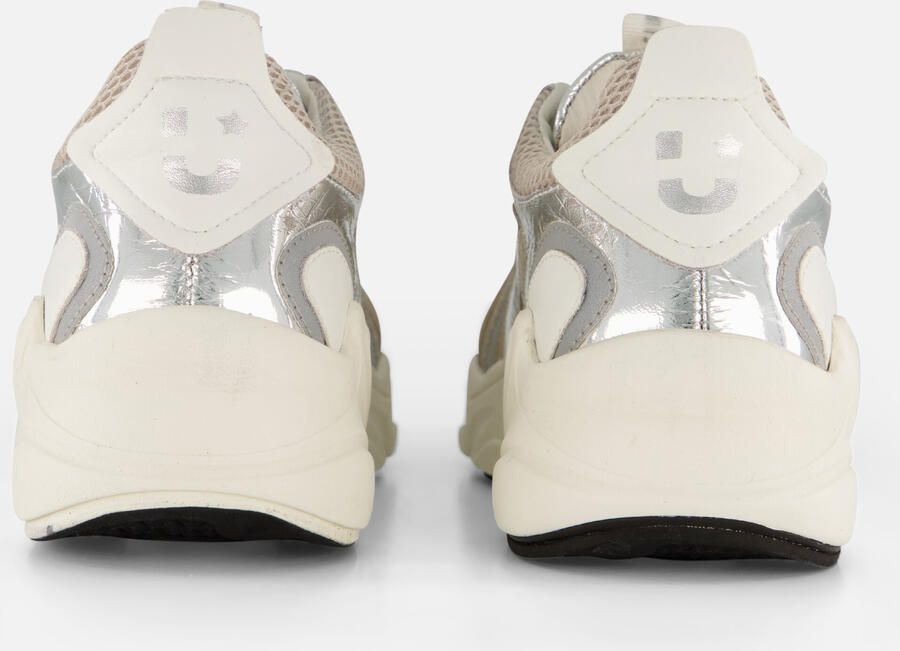 Muyters Metallic Sneakers zilver Leer Kinderschoenen - Foto 4