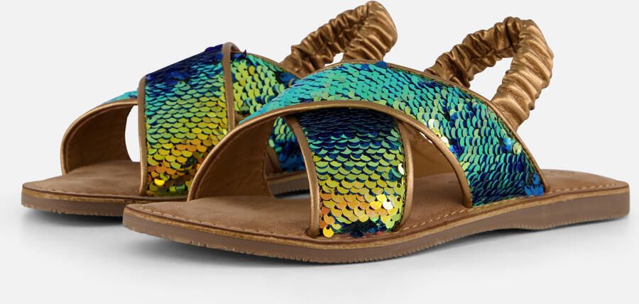 Muyters Pailetten Sandalen goud Leer Kinderschoenen - Foto 4