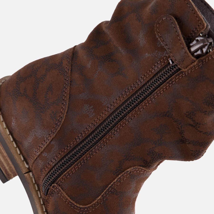 Muyters Plooilaarzen Leopard bruin Suède Kinderschoenen - Foto 2