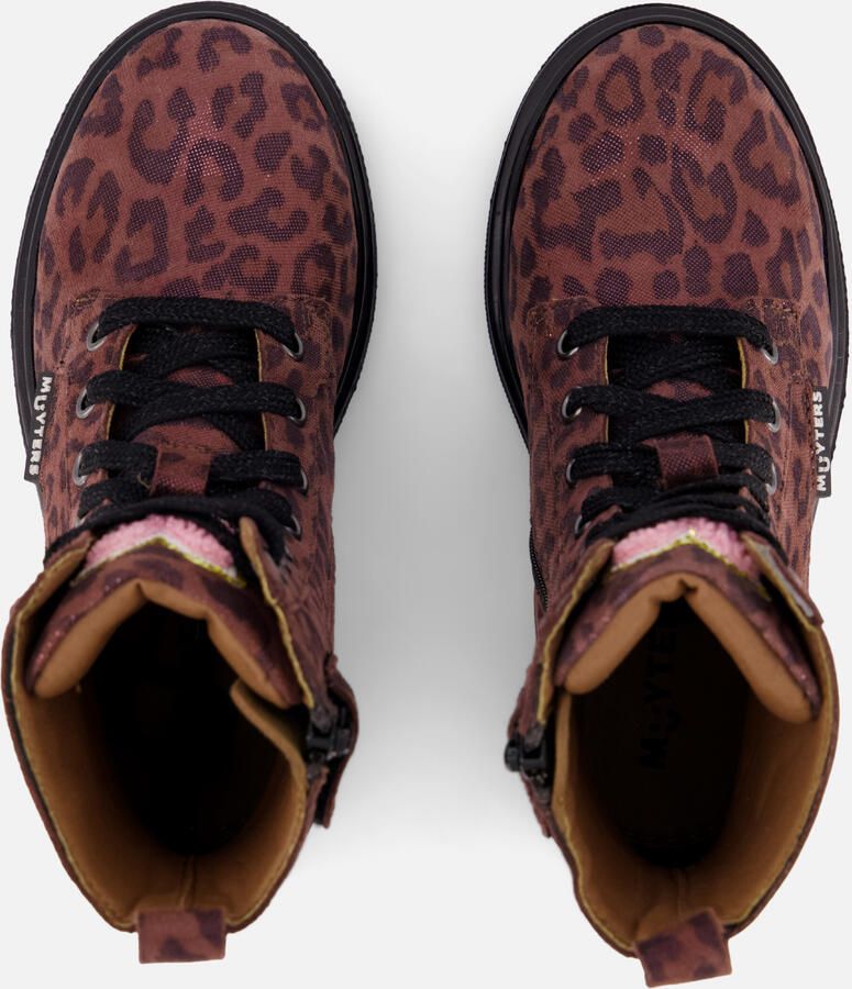 Muyters Rock Veterboots bordeaux Leopard Leer Kinderschoenen - Foto 3