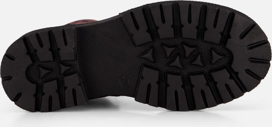 Muyters Rock Veterboots bordeaux Leopard Leer Kinderschoenen - Foto 5