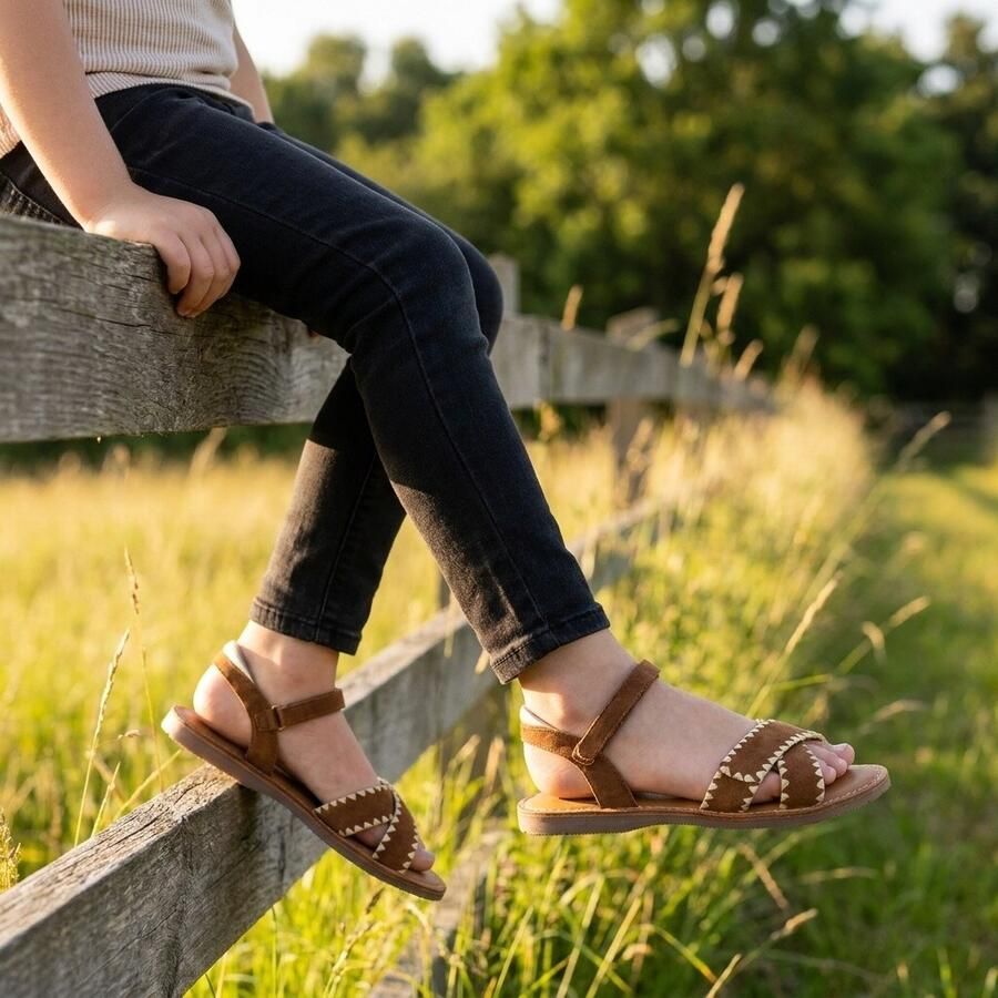 Muyters Sandalen cognac Leer Kinderschoenen