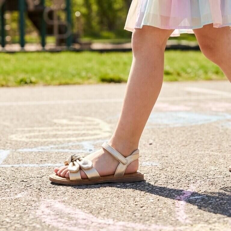 Muyters Sandalen goud Leer Kinderschoenen