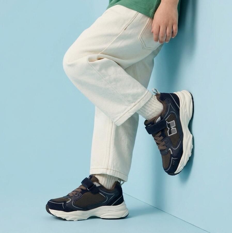 Muyters Sneaker Blauw Textiel Kinderschoenen