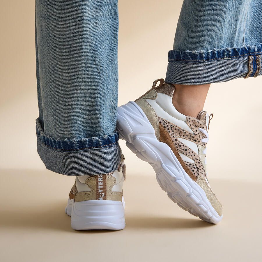 Muyters Sneakers beige Leer Kinderschoenen