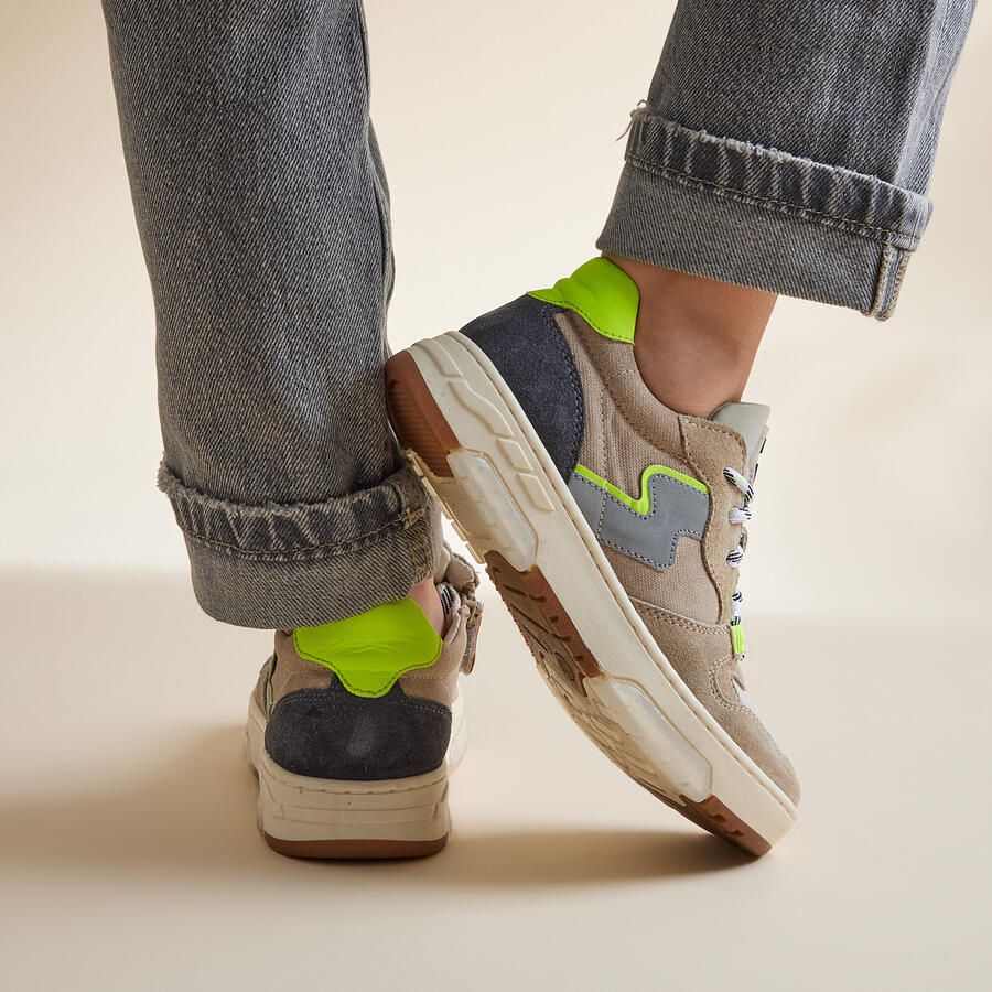 Muyters Sneakers beige Leer Kinderschoenen