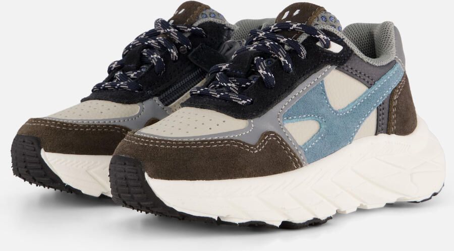 Muyters Sneakers blauw Leer Kinderschoenen