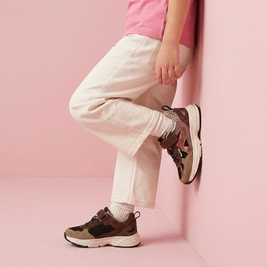 Muyters Sneakers bruin Suéde Kinderschoenen