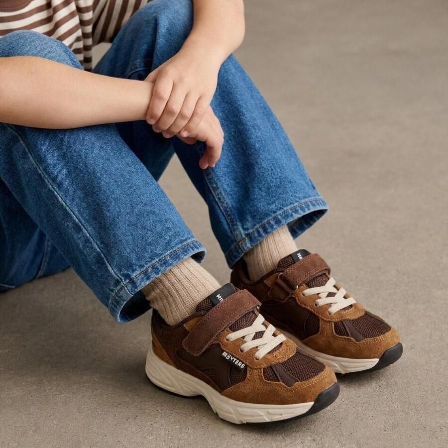 Muyters Sneakers bruin Suéde Kinderschoenen