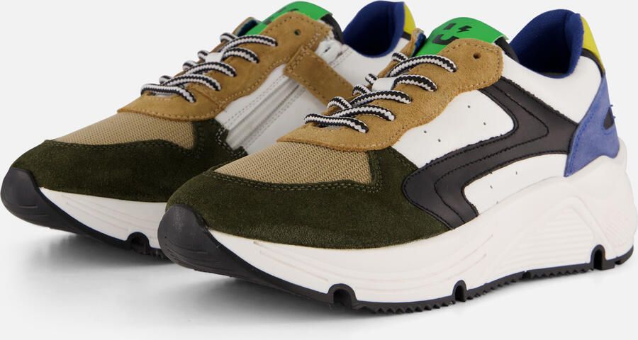 Muyters Sneakers groen Leer Kinderschoenen
