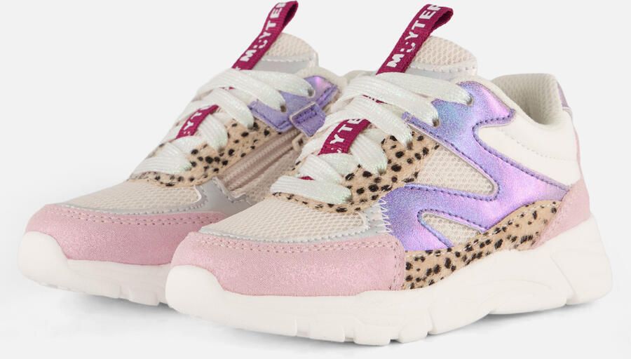 Muyters Sneakers Leopard blauw Leer Kinderschoenen