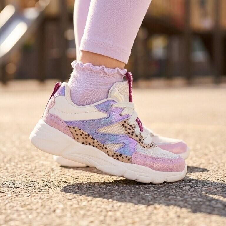 Muyters Sneakers Leopard blauw Leer Kinderschoenen - Foto 3