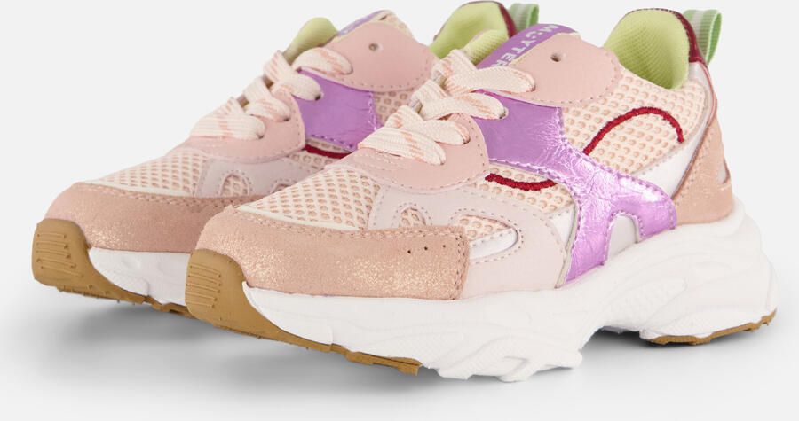 Muyters Sneakers Combi paars Suede Kinderschoenen