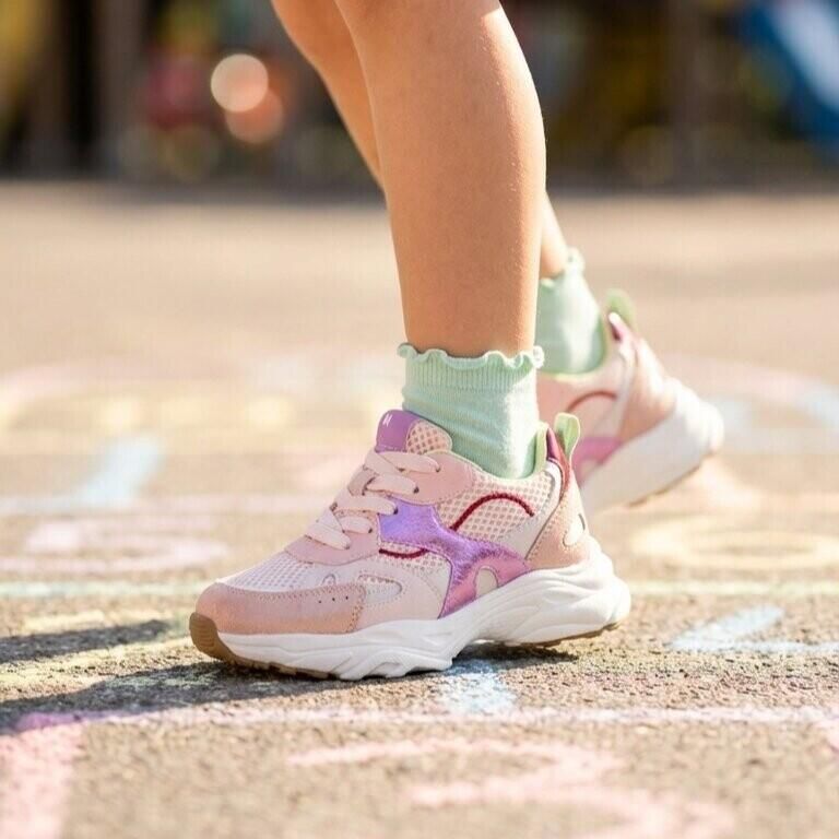 Muyters Sneakers Combi paars Suede Kinderschoenen - Foto 3