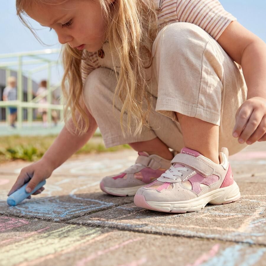 Muyters Sneakers roze Suede Kinderschoenen