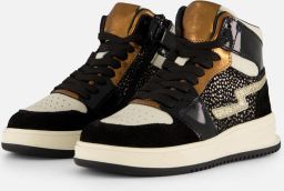 Muyters Sneakers zwart Leer Kinderschoenen