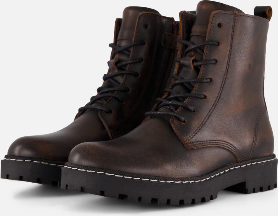 Muyters Veterboots bruin Leer Kinderschoenen - Foto 3