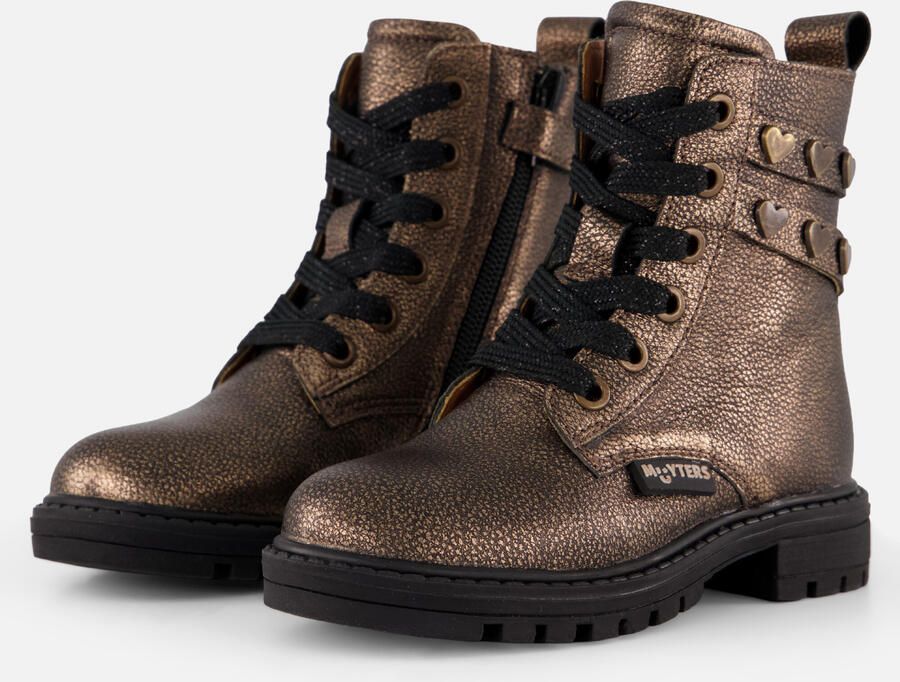 Muyters Veterboots goud Leer Kinderschoenen - Foto 5