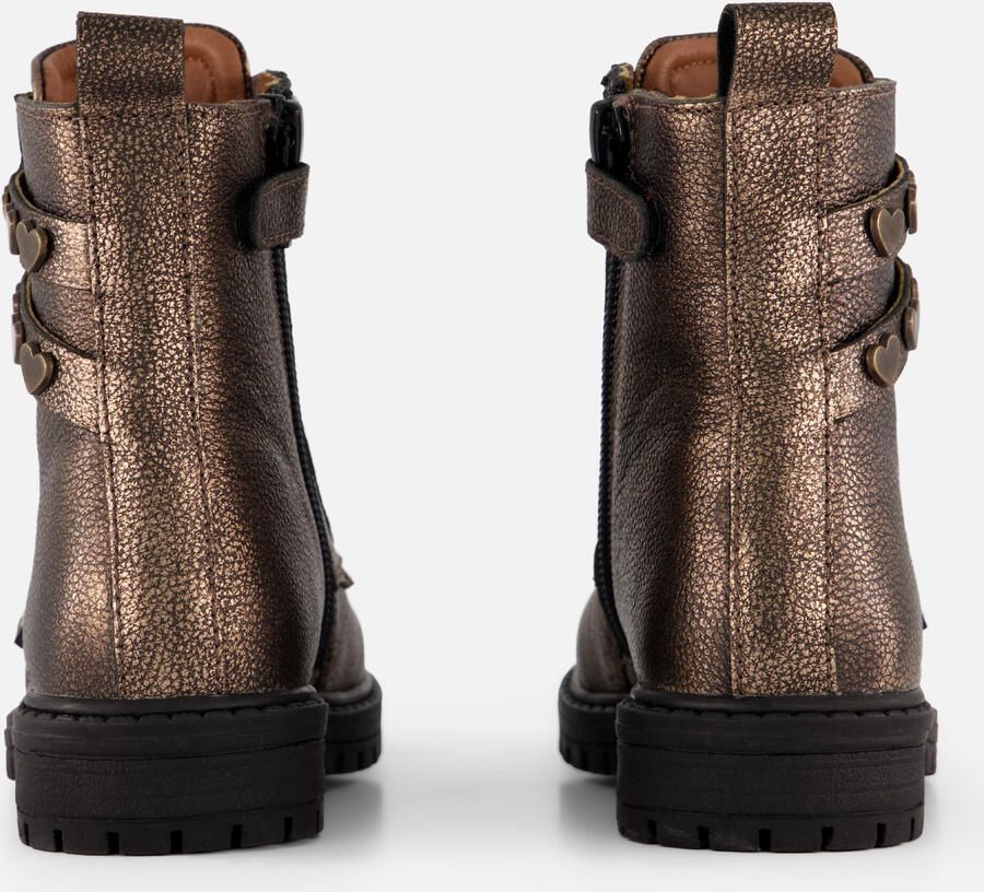 Muyters Veterboots goud Leer Kinderschoenen - Foto 4