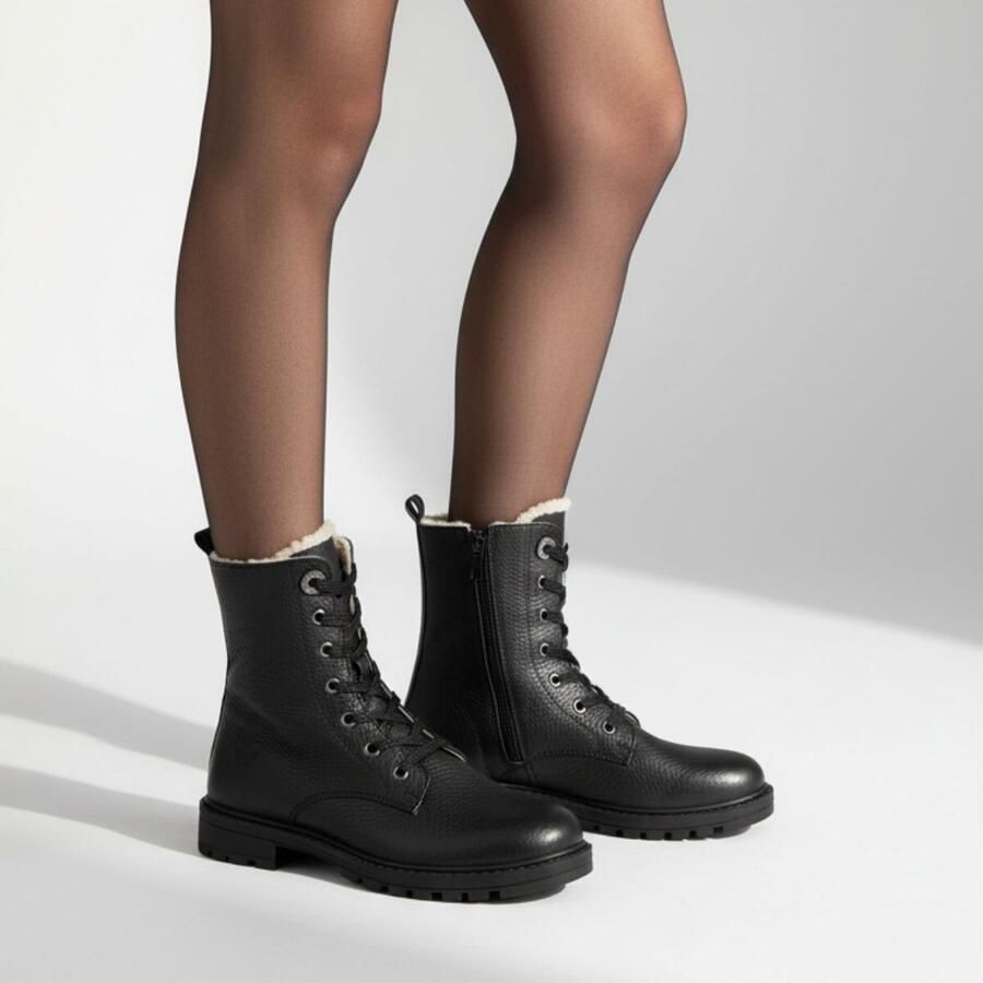 Muyters Veterboots zwart Leer Kinderschoenen - Foto 2