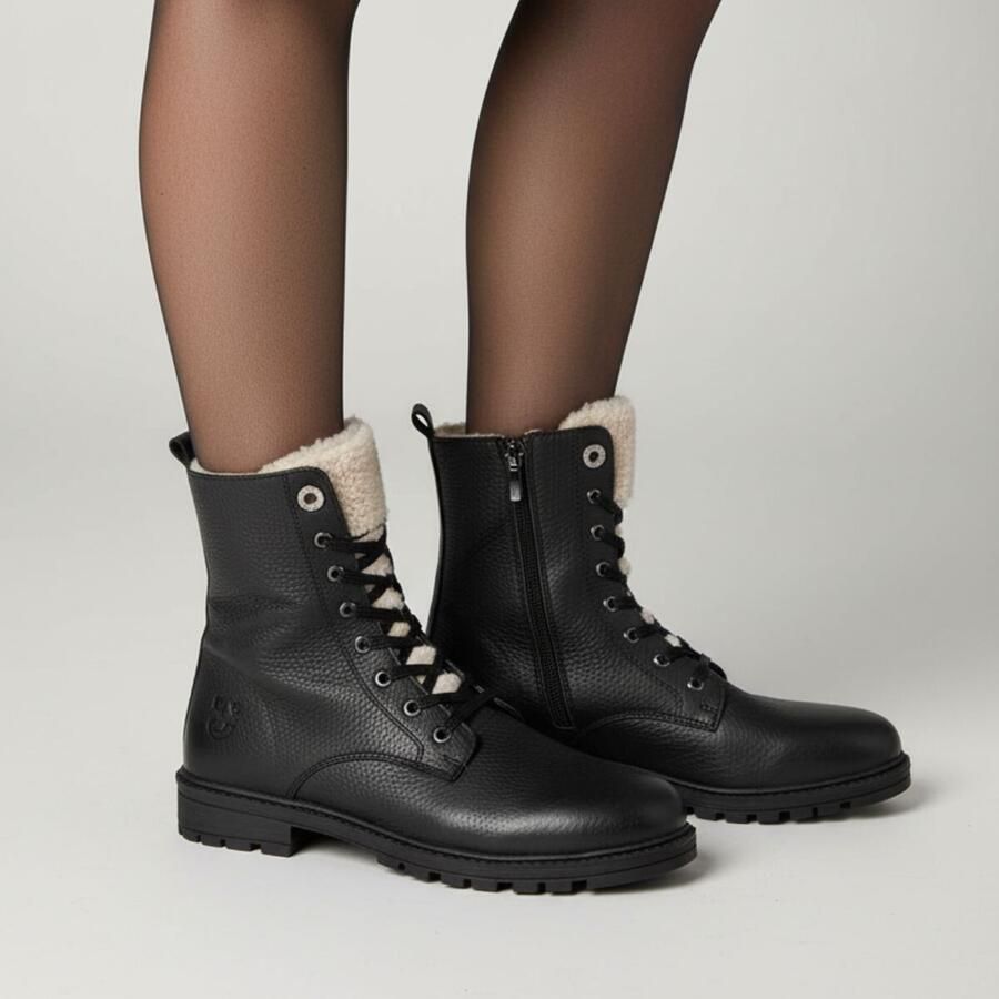 Muyters Veterboots zwart Leer Kinderschoenen - Foto 2