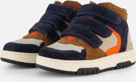 Muyters Sneakers blauw Leer Kinderschoenen
