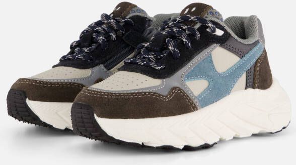 Muyters Sneakers blauw Leer Kinderschoenen