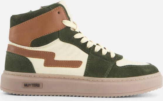 Muyters Sneakers groen Leer