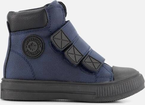 Muyters Velcro Sneakers blauw Imitatieleer