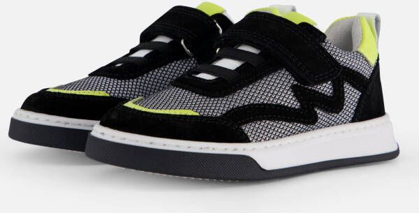 Muyters Velcro Sneakers zwart Leer