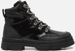 Muyters Veterboots zwart Lakleer Dames